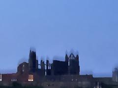 Abbey at night